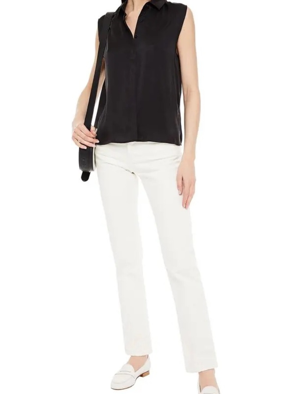 ba&sh White Daria Straight Leg Jeans size 1 or US 26